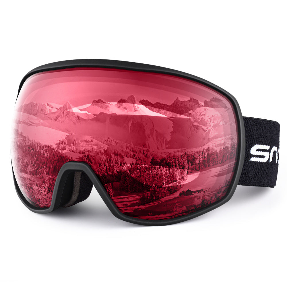 New double-layer anti-fog ski or snowboard goggles, men's or women's