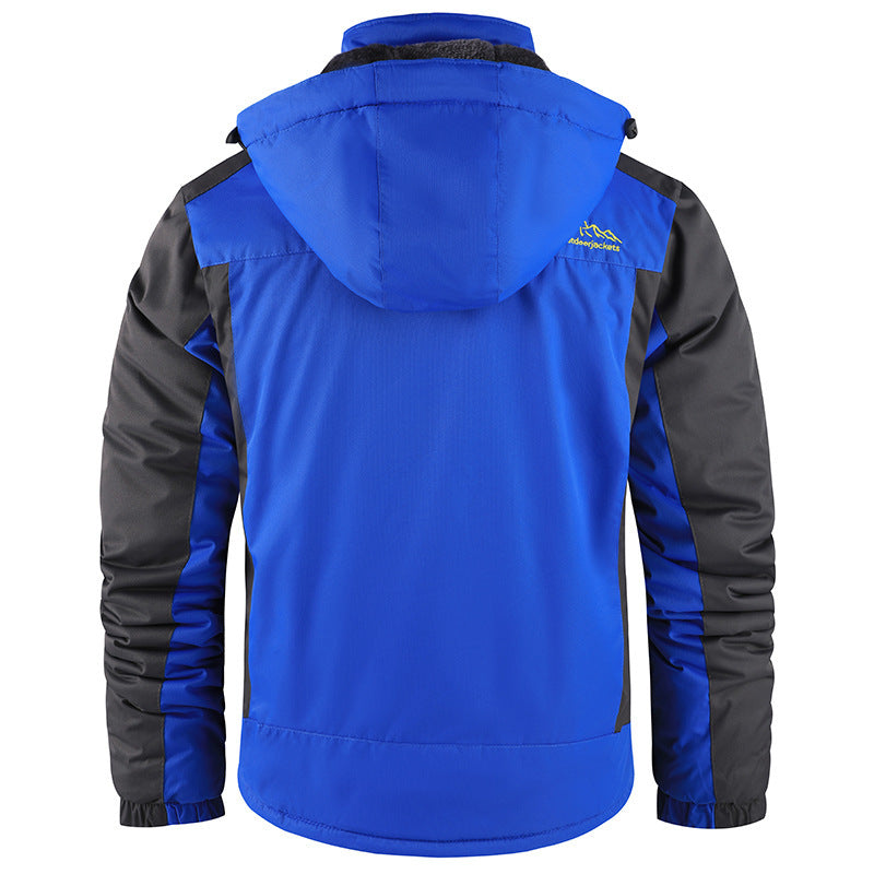 Fleece-lined Thick Jacket Men's Winter Cotton-padded Coat